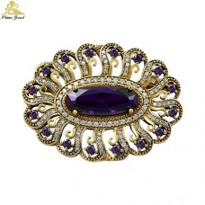 Gümüş Otantik Broş